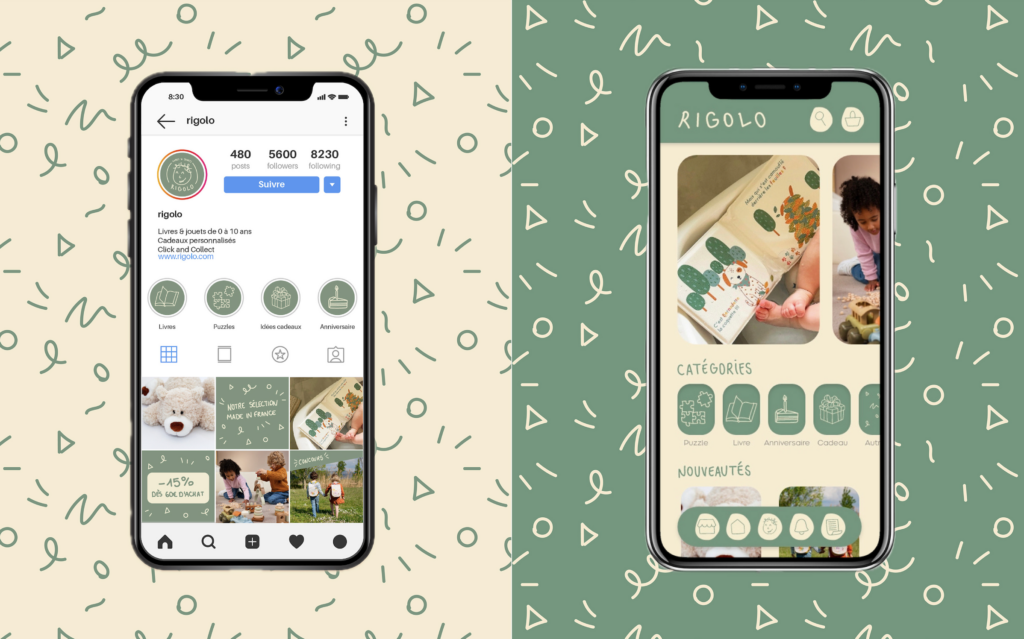 réseaux sociaux et application rigolo