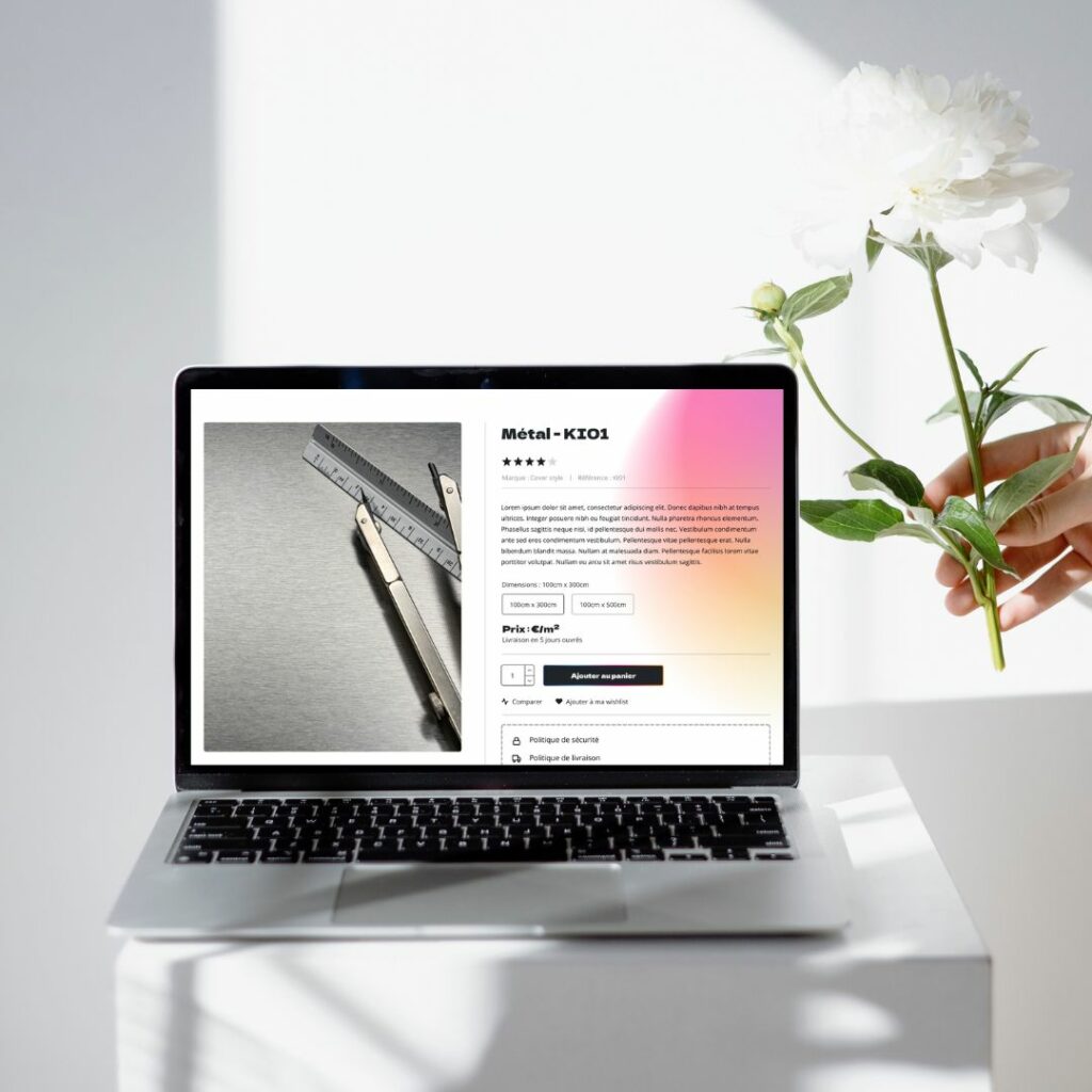 site page produit
