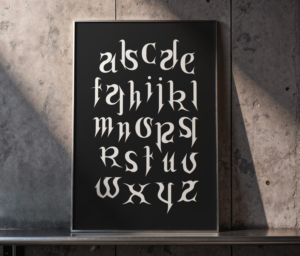 affiche néra - typographie